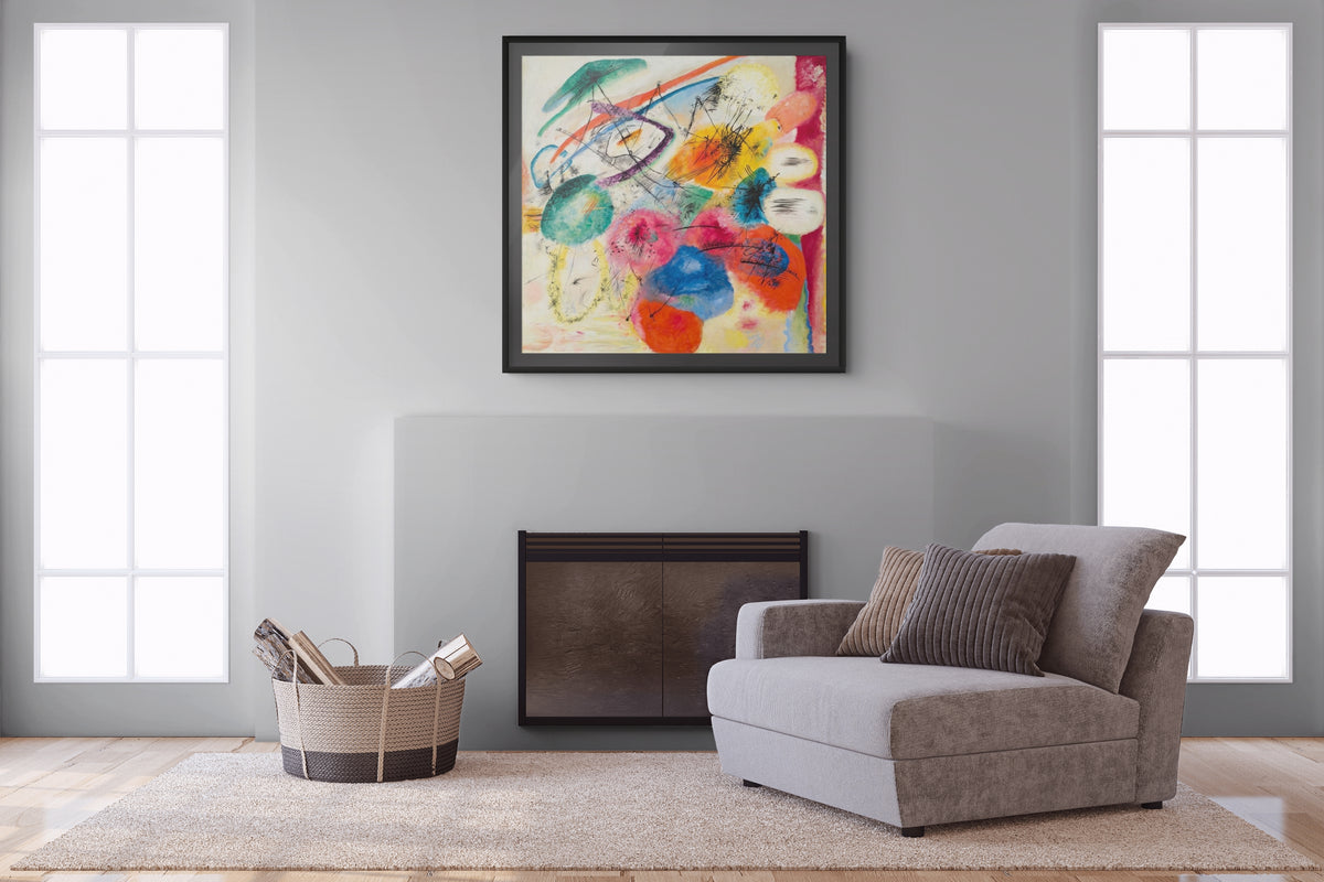 Líneas negras - Wassily Kandinsky - Lienzo premium 430g (calidad de galeria)