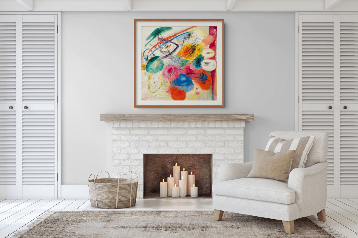 Líneas negras - Wassily Kandinsky - Lienzo premium 430g (calidad de galeria)