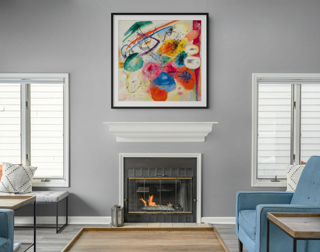 Líneas negras - Wassily Kandinsky - Lienzo premium 430g (calidad de galeria)