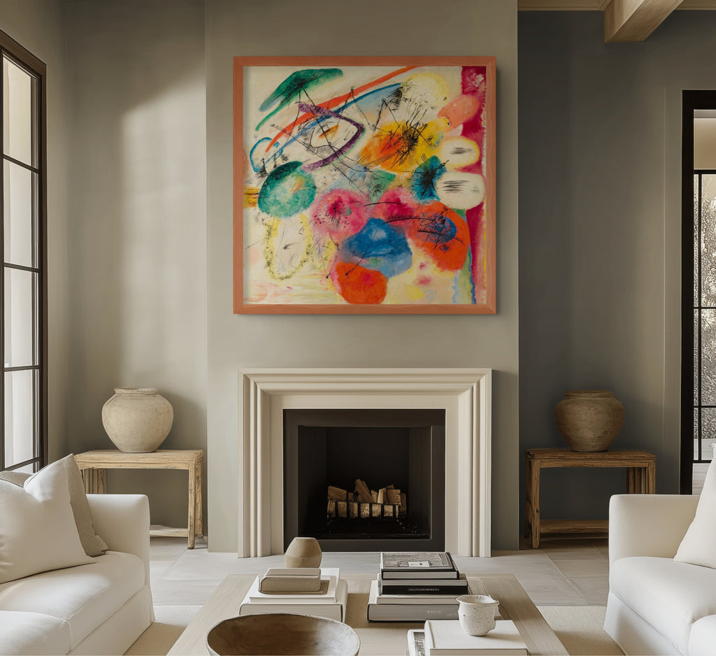 Líneas negras - Wassily Kandinsky - Lienzo premium 430g (calidad de galeria)