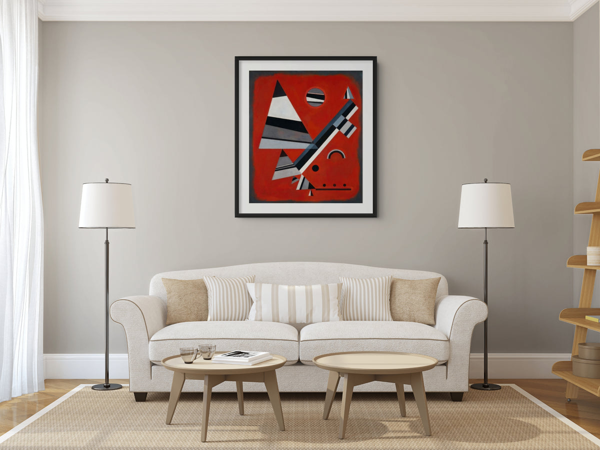 Gris - Wassily Kandinsky - Lienzo premium 430g (calidad de galeria)
