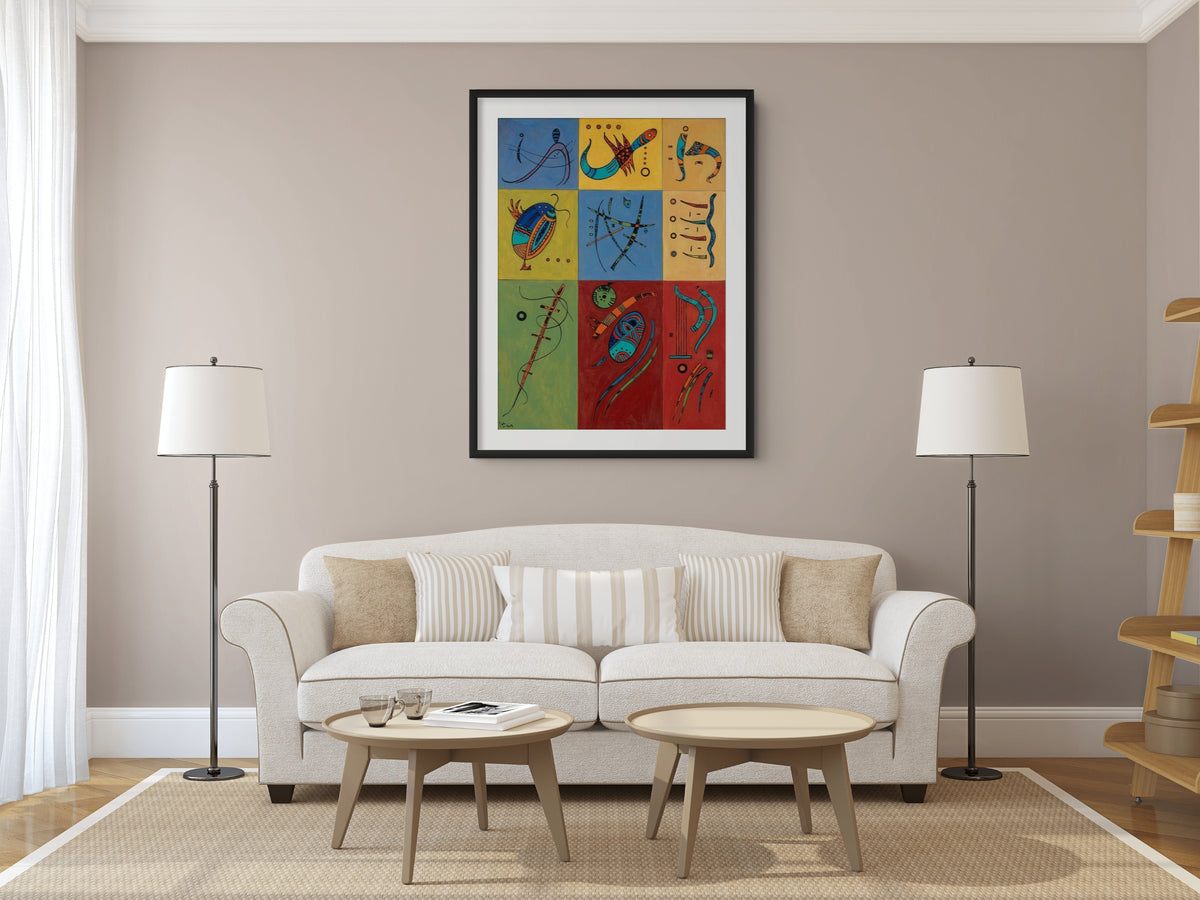Couple on Horseback - Wassily Kandinsky - Premium 430g canvas (gallery quality)