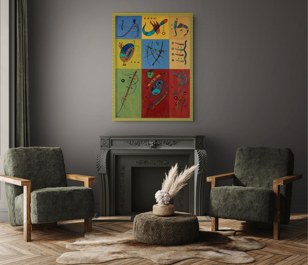 Sin título - Wassily Kandinsky - Lienzo premium 430g (calidad de galeria)