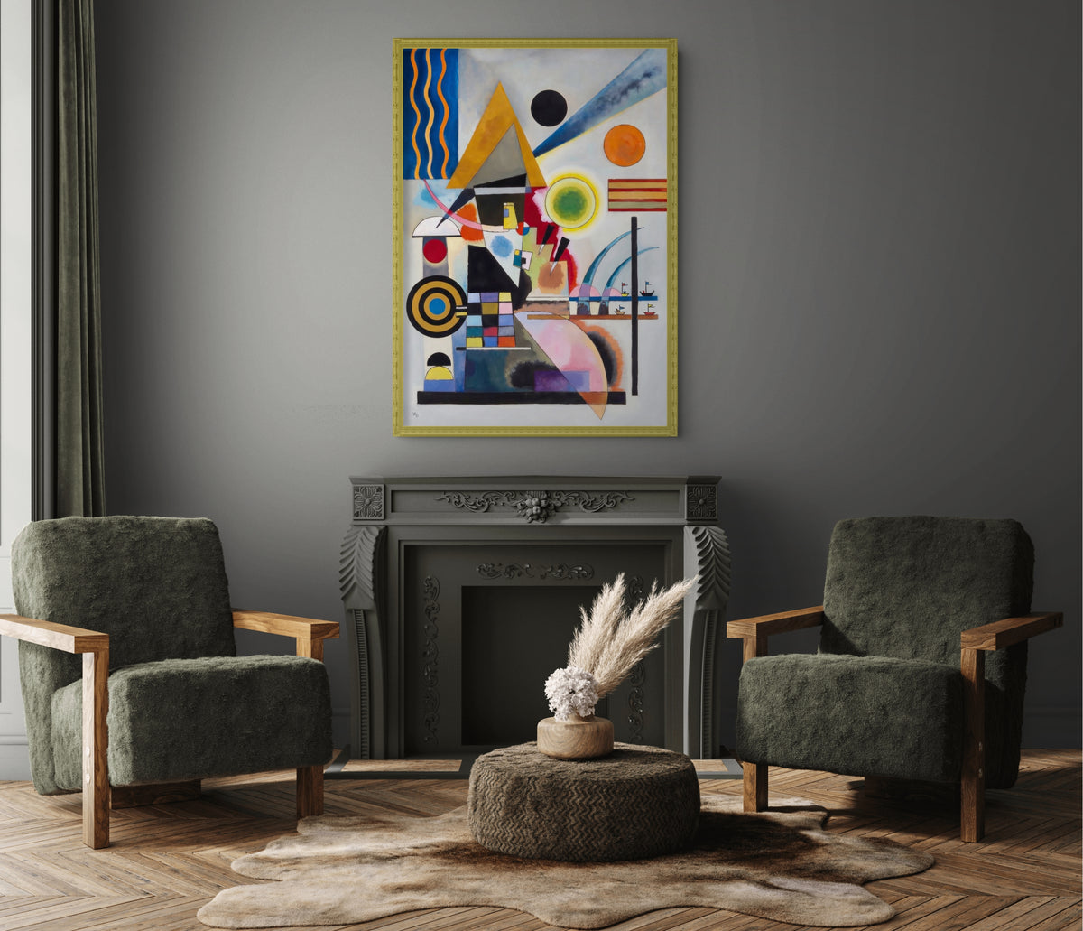 Couple on Horseback - Wassily Kandinsky - Premium 430g canvas (gallery quality)