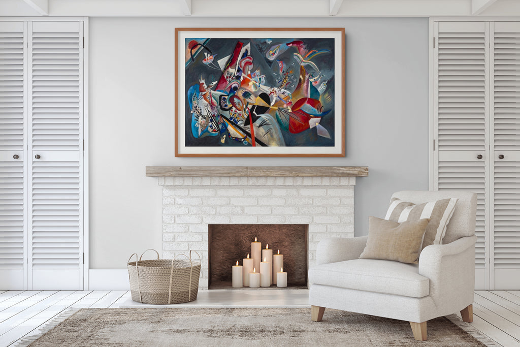 Couple on Horseback - Wassily Kandinsky - Premium 430g canvas (gallery quality)