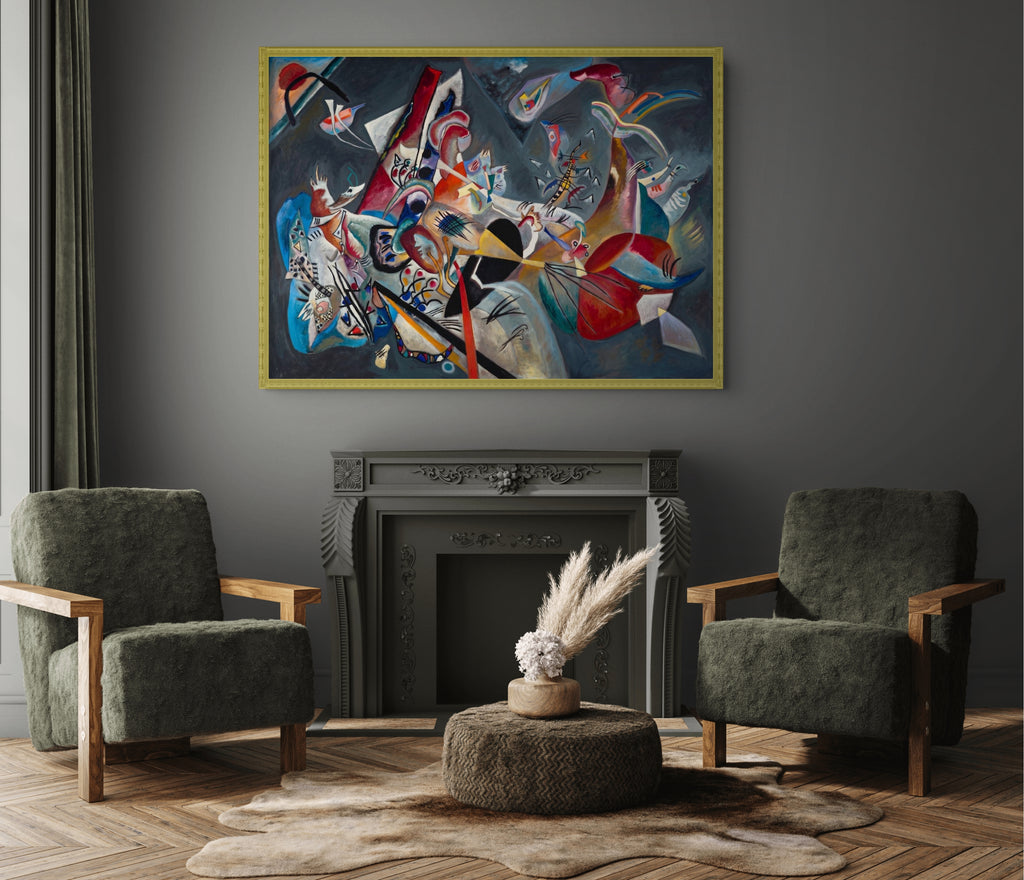 Couple on Horseback - Wassily Kandinsky - Premium 430g canvas (gallery quality)