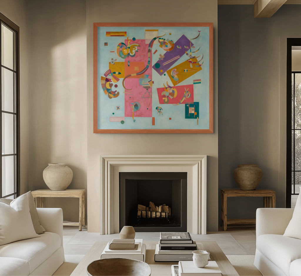 Mundo azul - Wassily Kandinsky - Lienzo premium 430g (calidad de galeria)