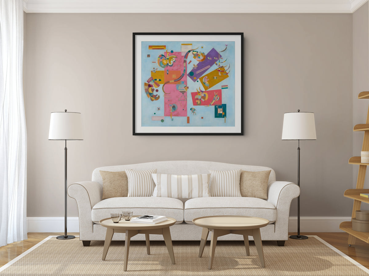 Mundo azul - Wassily Kandinsky - Lienzo premium 430g (calidad de galeria)