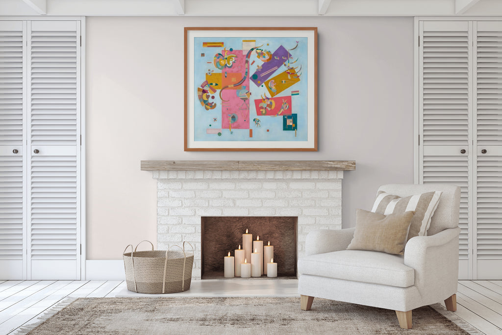 Mundo azul - Wassily Kandinsky - Lienzo premium 430g (calidad de galeria)