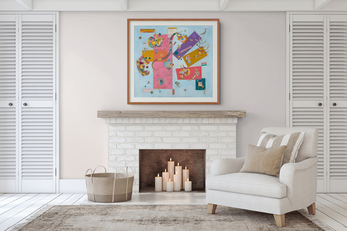 Mundo azul - Wassily Kandinsky - Lienzo premium 430g (calidad de galeria)