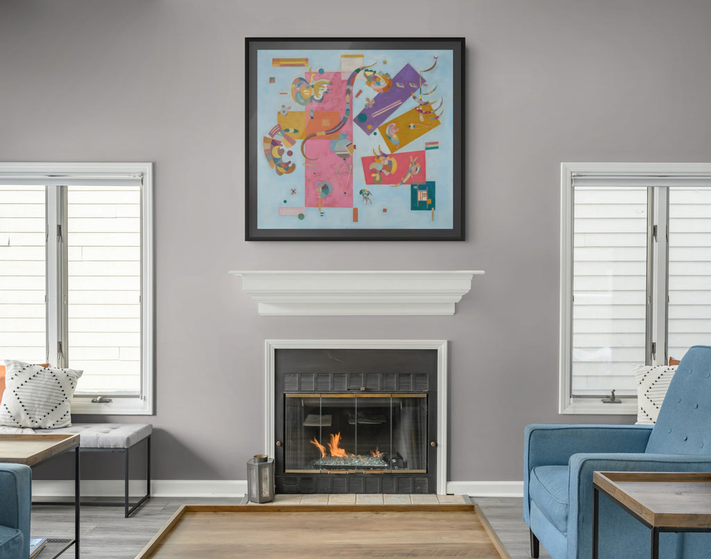 Mundo azul - Wassily Kandinsky - Lienzo premium 430g (calidad de galeria)