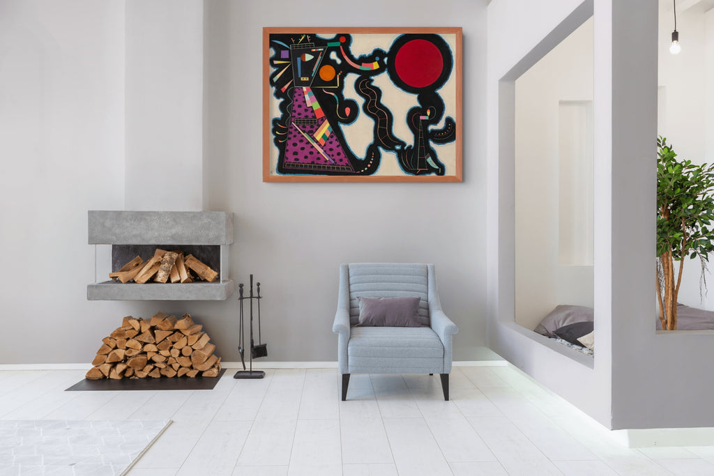 Couple on Horseback - Wassily Kandinsky - Premium 430g canvas (gallery quality)