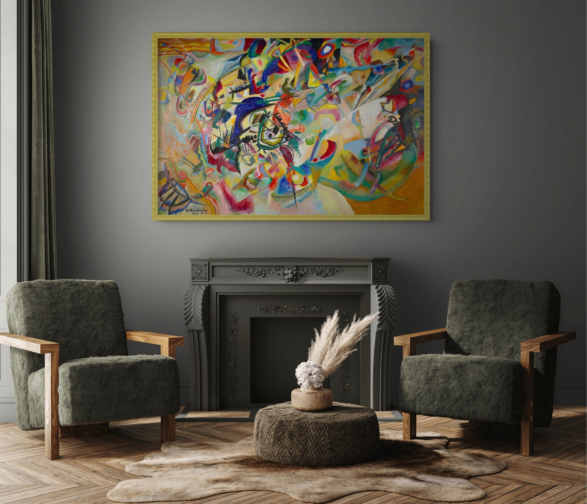 Couple à cheval - Vassily Kandinsky - Toile premium 430g (qualité galerie)
