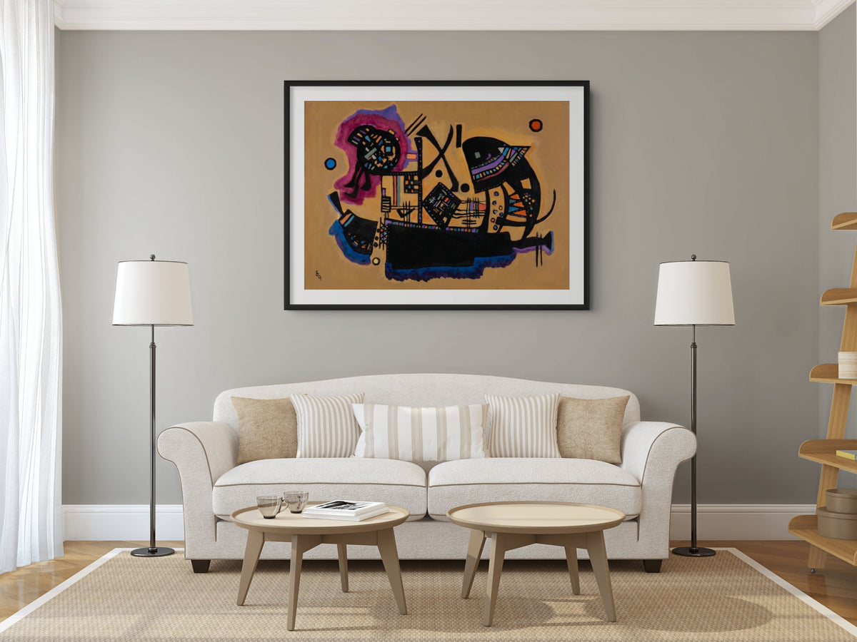 Couple on Horseback - Wassily Kandinsky - Premium 430g canvas (gallery quality)