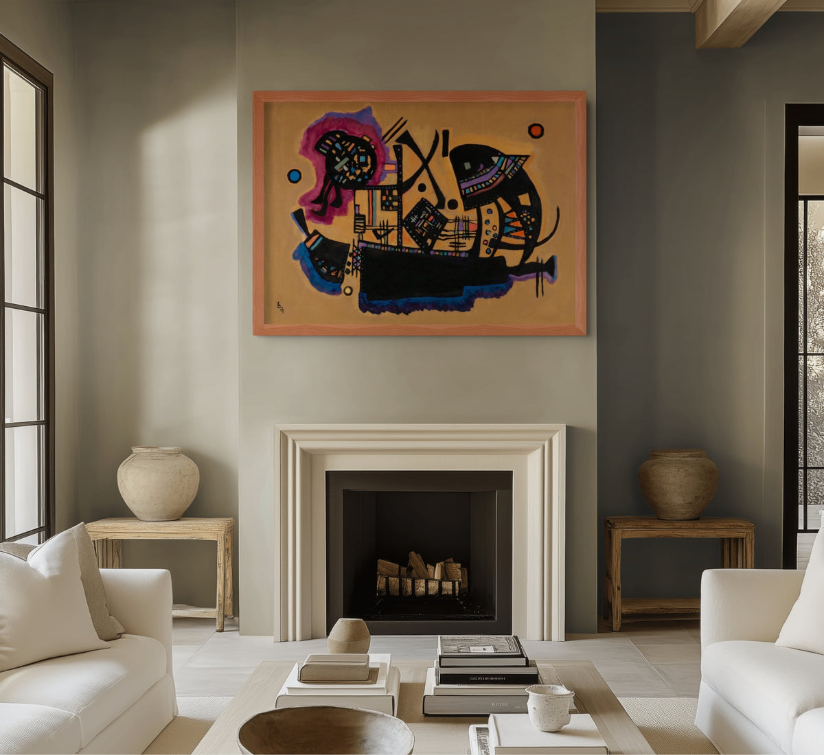 Couple on Horseback - Wassily Kandinsky - Premium 430g canvas (gallery quality)