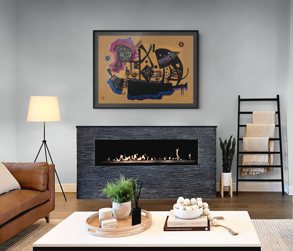 Couple on Horseback - Wassily Kandinsky - Premium 430g canvas (gallery quality)