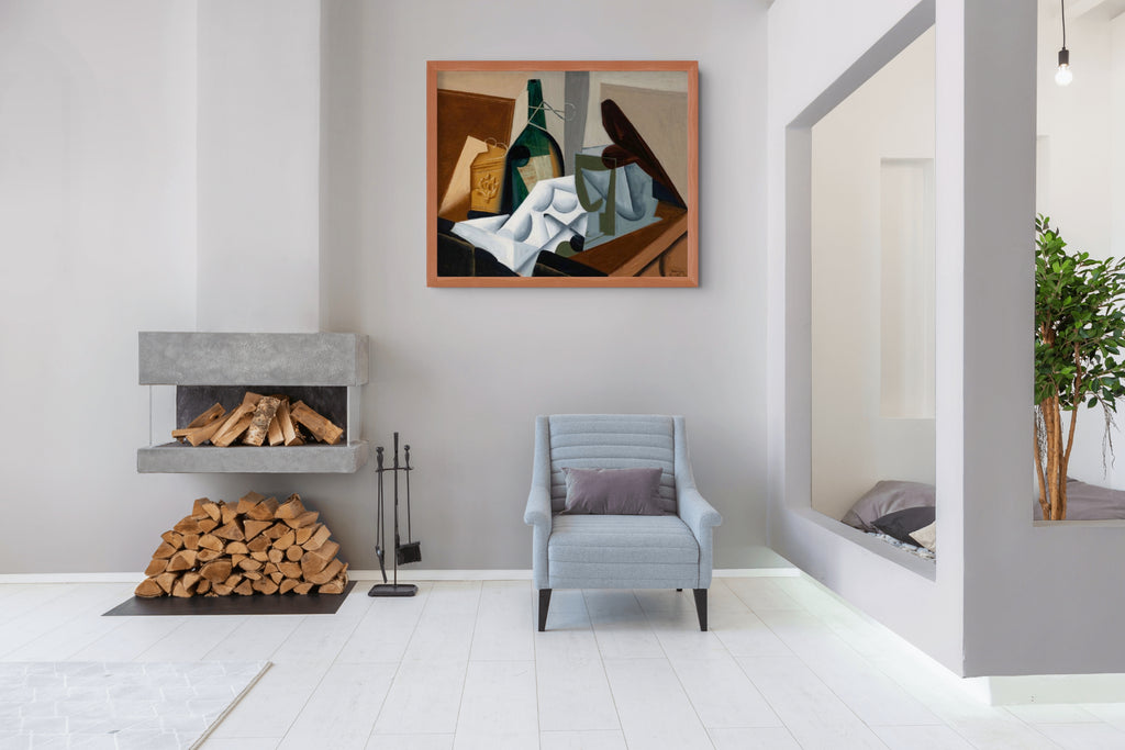 El mantel blanco - Juan Gris - Lienzo premium 430g (calidad de galeria)