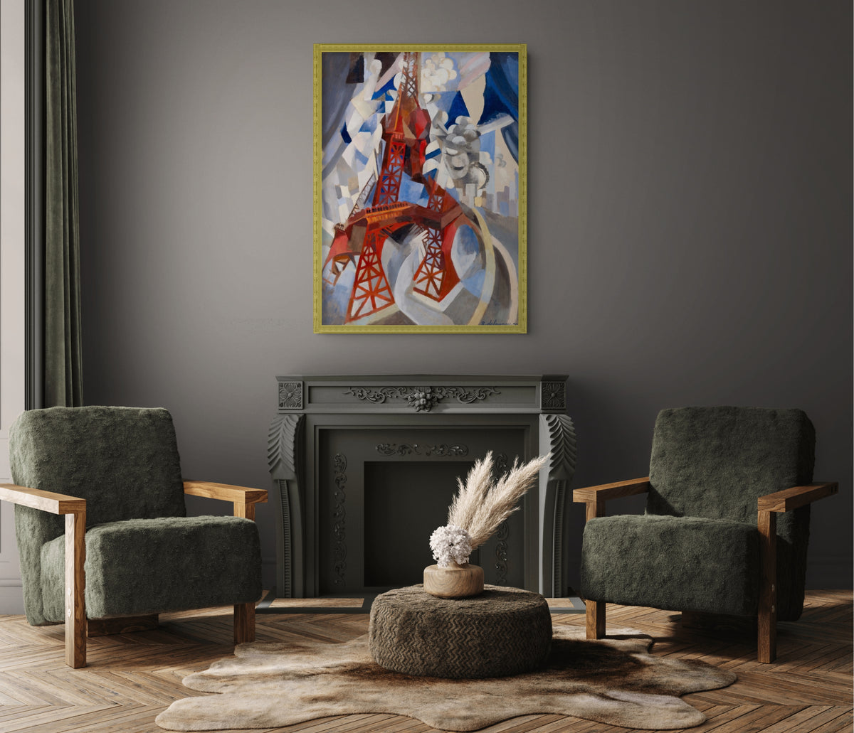 Fenêtres ouvertes simultanément - Robert Delaunay - Toile premium 430g (qualité galerie)