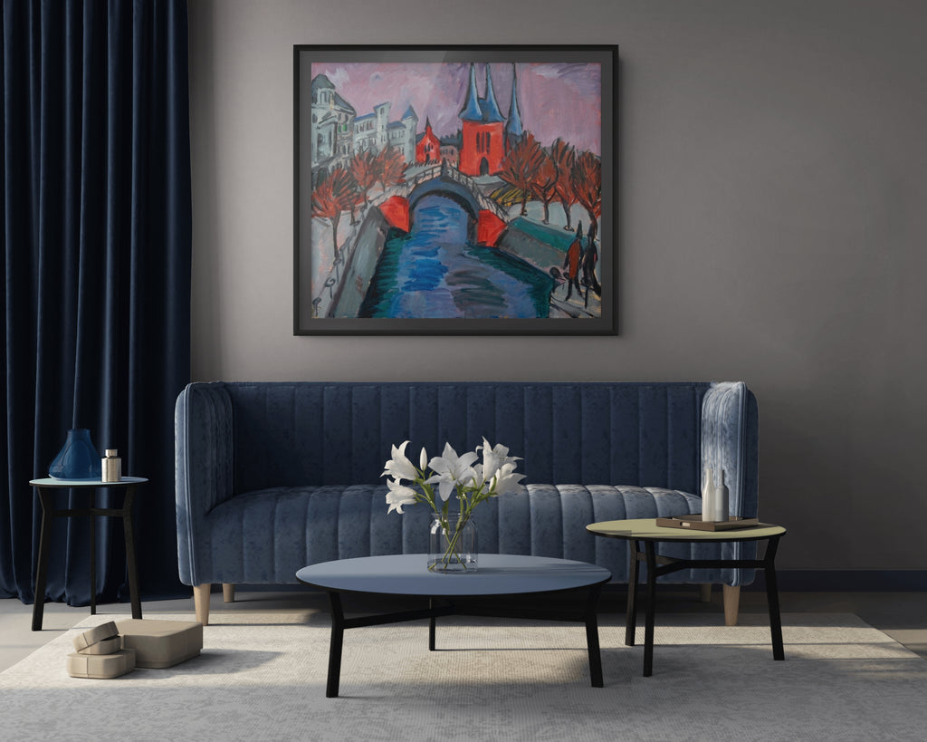 Scène de rue berlinoise - Ernst Ludwig Kirchner - Toile premium 430g (qualité galerie)