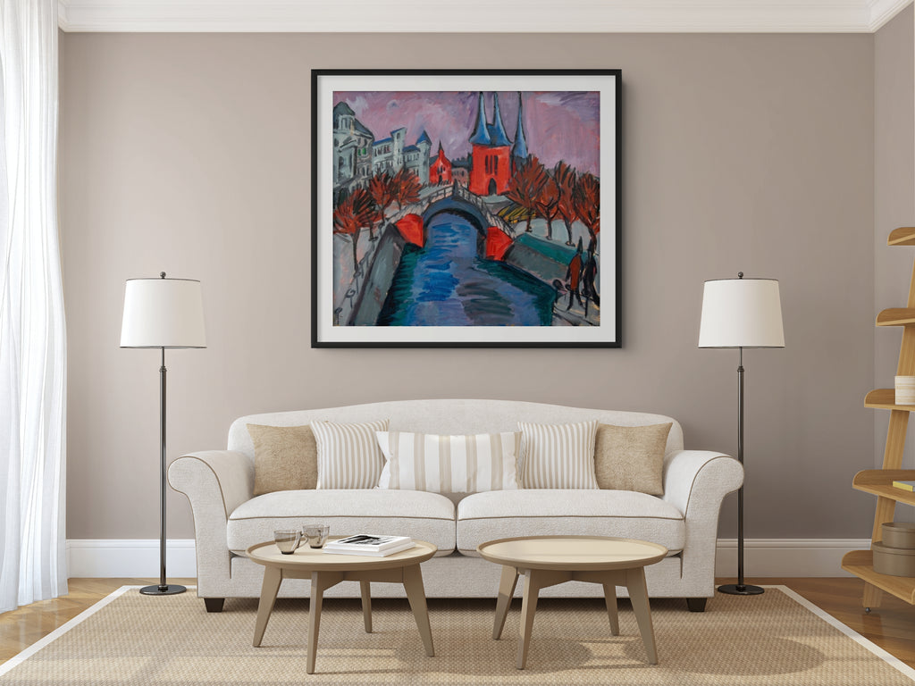 Scène de rue berlinoise - Ernst Ludwig Kirchner - Toile premium 430g (qualité galerie)