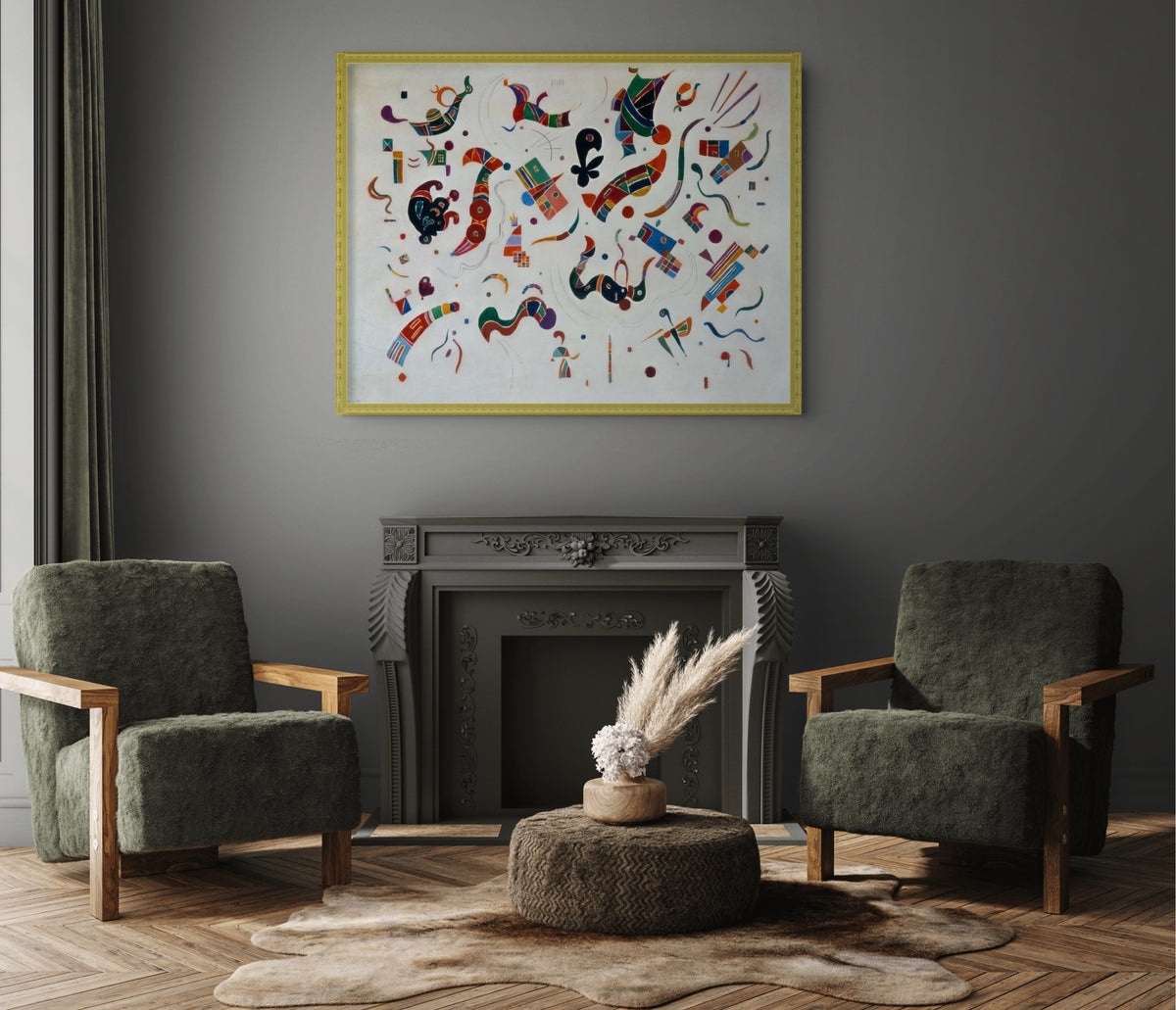 Relaciones - Wassily Kandinsky - Lienzo premium 430g (calidad de galeria)