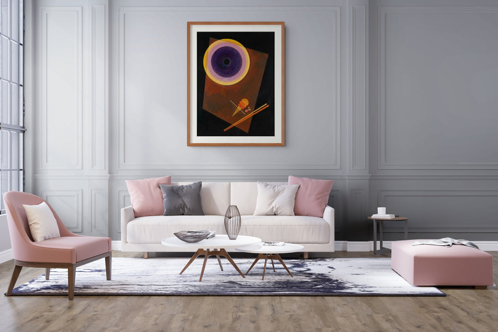 Círculo (con castaño) - Wassily Kandinsky - Lienzo premium 430g (calidad de galeria)