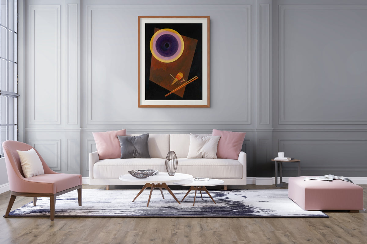 Círculo (con castaño) - Wassily Kandinsky - Lienzo premium 430g (calidad de galeria)