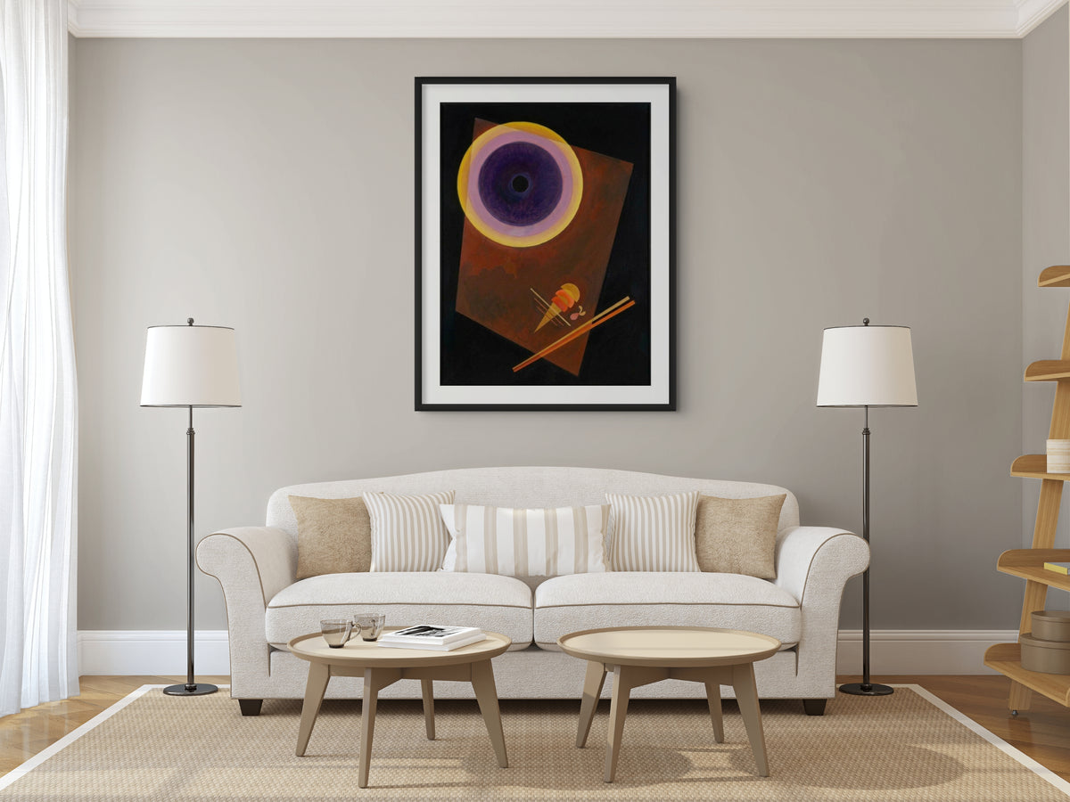 Círculo (con castaño) - Wassily Kandinsky - Lienzo premium 430g (calidad de galeria)