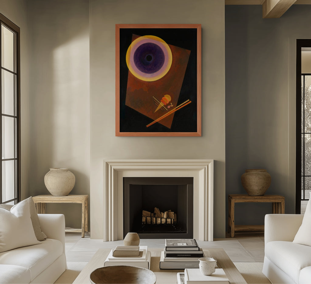 Círculo (con castaño) - Wassily Kandinsky - Lienzo premium 430g (calidad de galeria)
