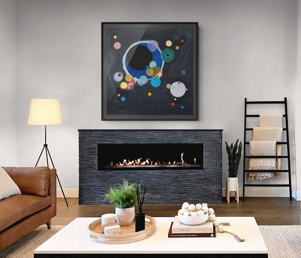 Varios círculos - Wassily Kandinsky - Lienzo premium 430g (calidad de galeria)