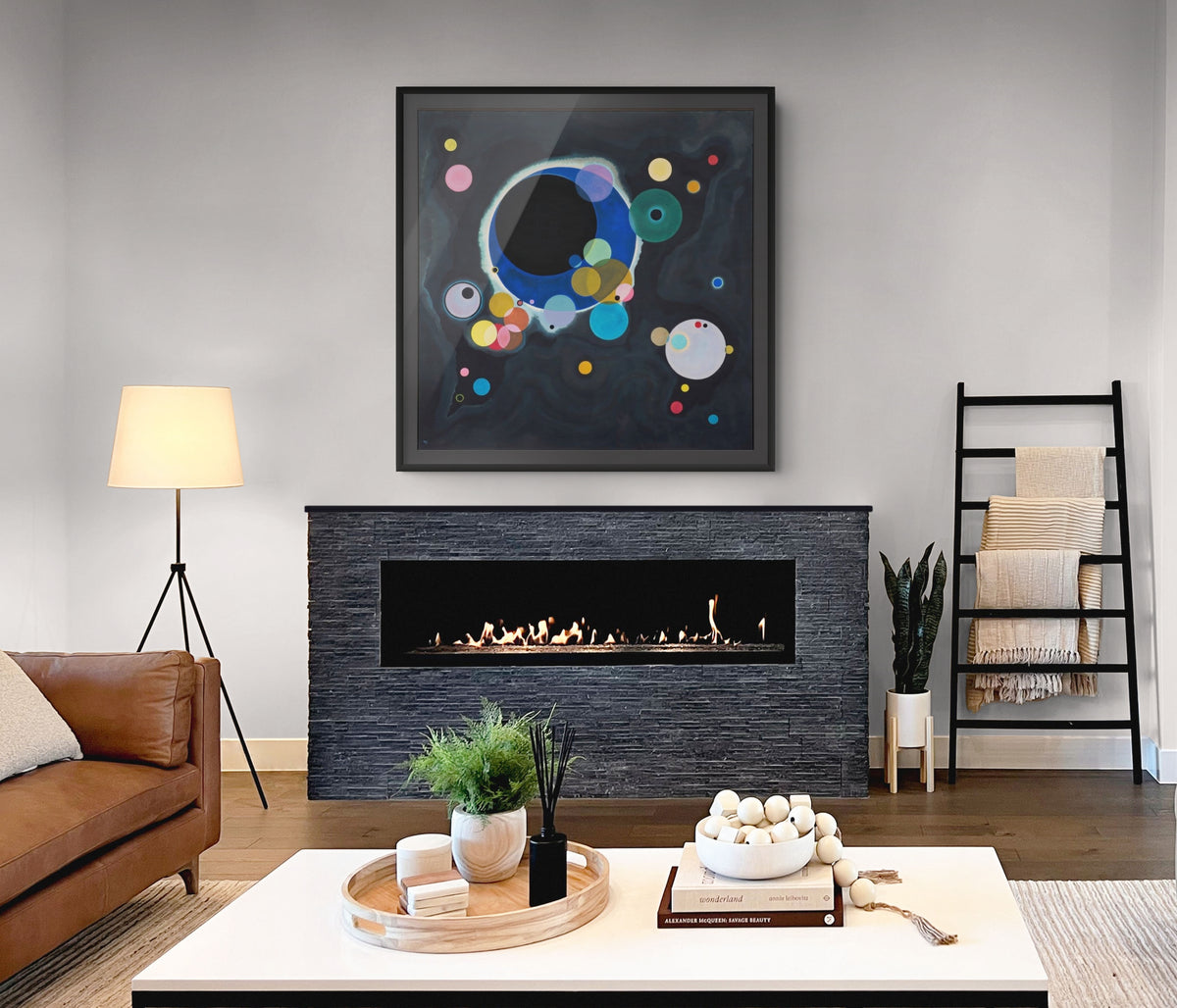 Varios círculos - Wassily Kandinsky - Lienzo premium 430g (calidad de galeria)