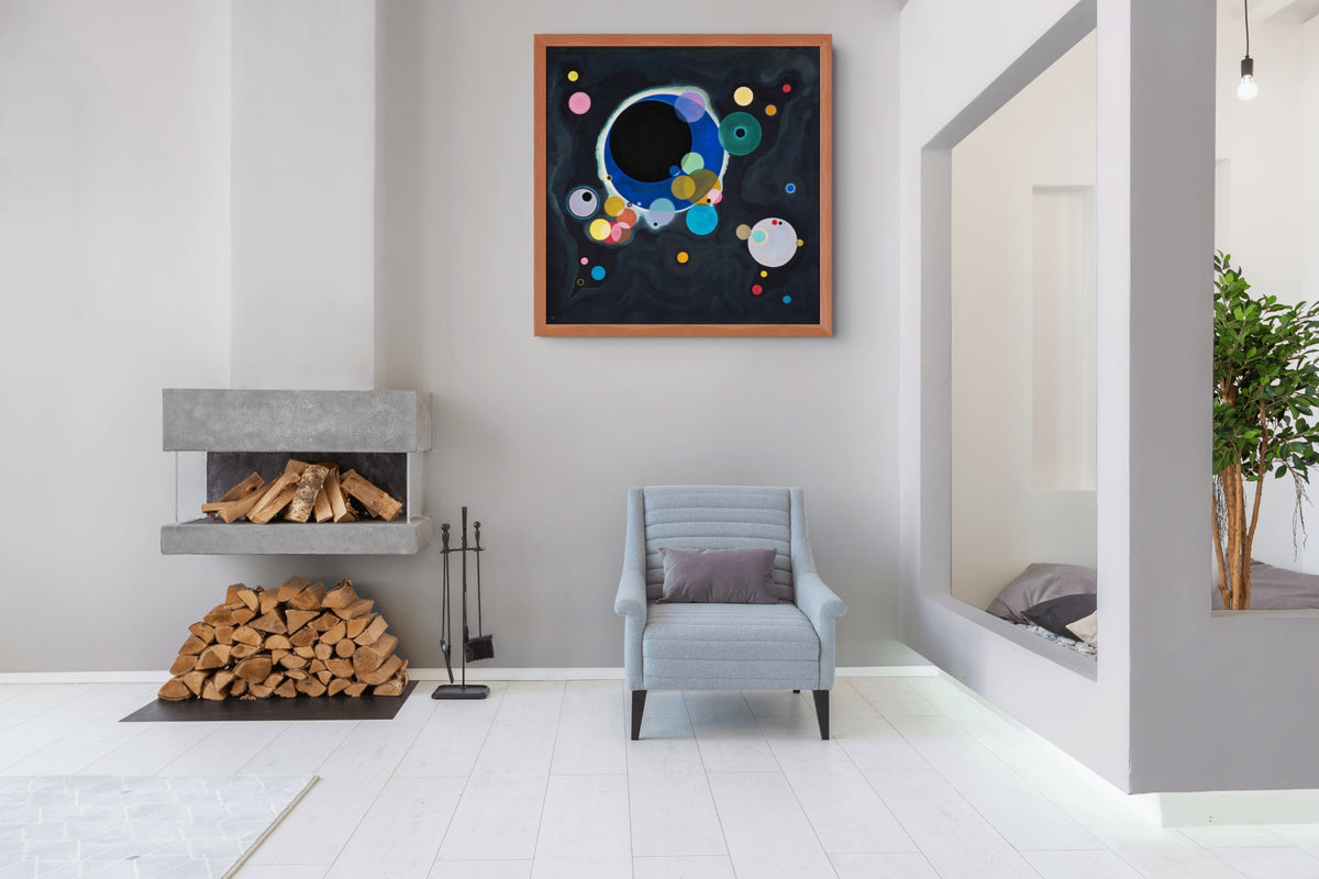 Varios círculos - Wassily Kandinsky - Lienzo premium 430g (calidad de galeria)