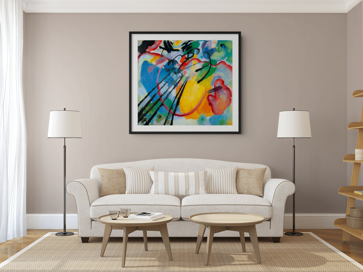 Couple on Horseback - Wassily Kandinsky - Premium 430g canvas (gallery quality)