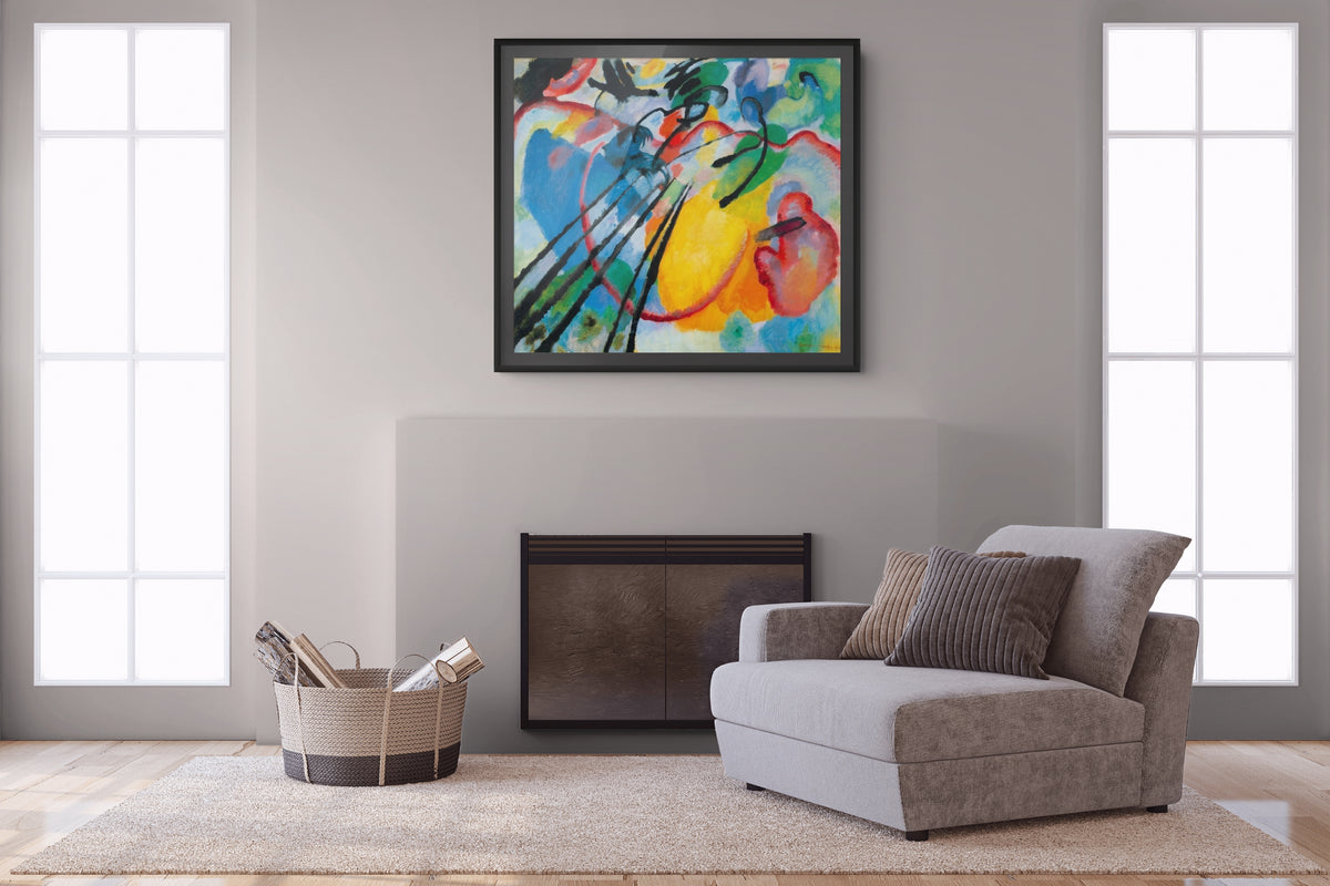Couple on Horseback - Wassily Kandinsky - Premium 430g canvas (gallery quality)