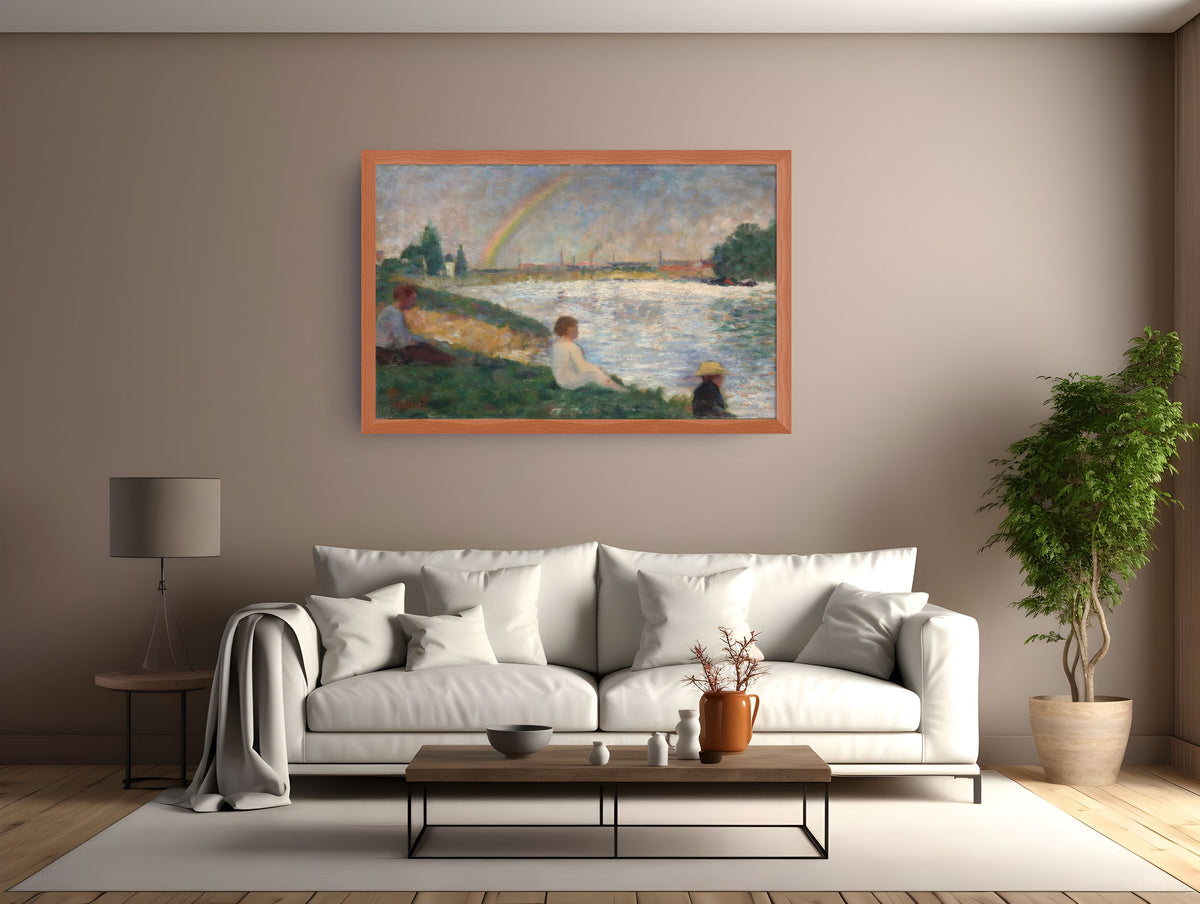 The Rainbow, study for Bathers at Asnières - Georges Seurat - 430g Premium Canvas (gallery quality)