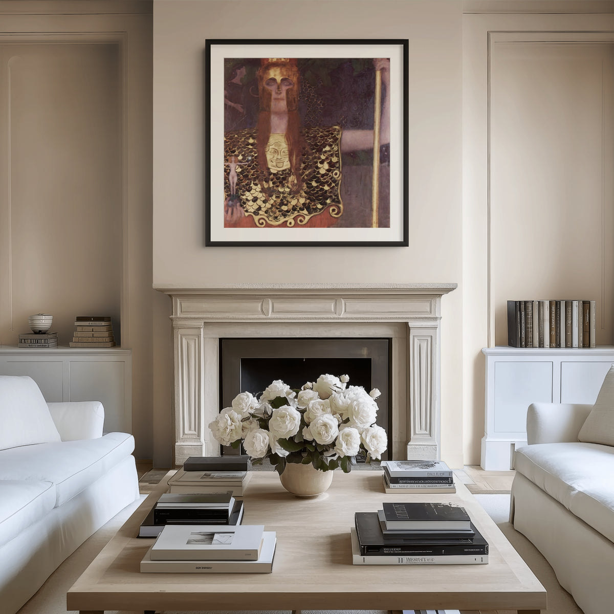 Pallas Athena - Gustav Klimt - Premium Canvas 430g (gallery quality)