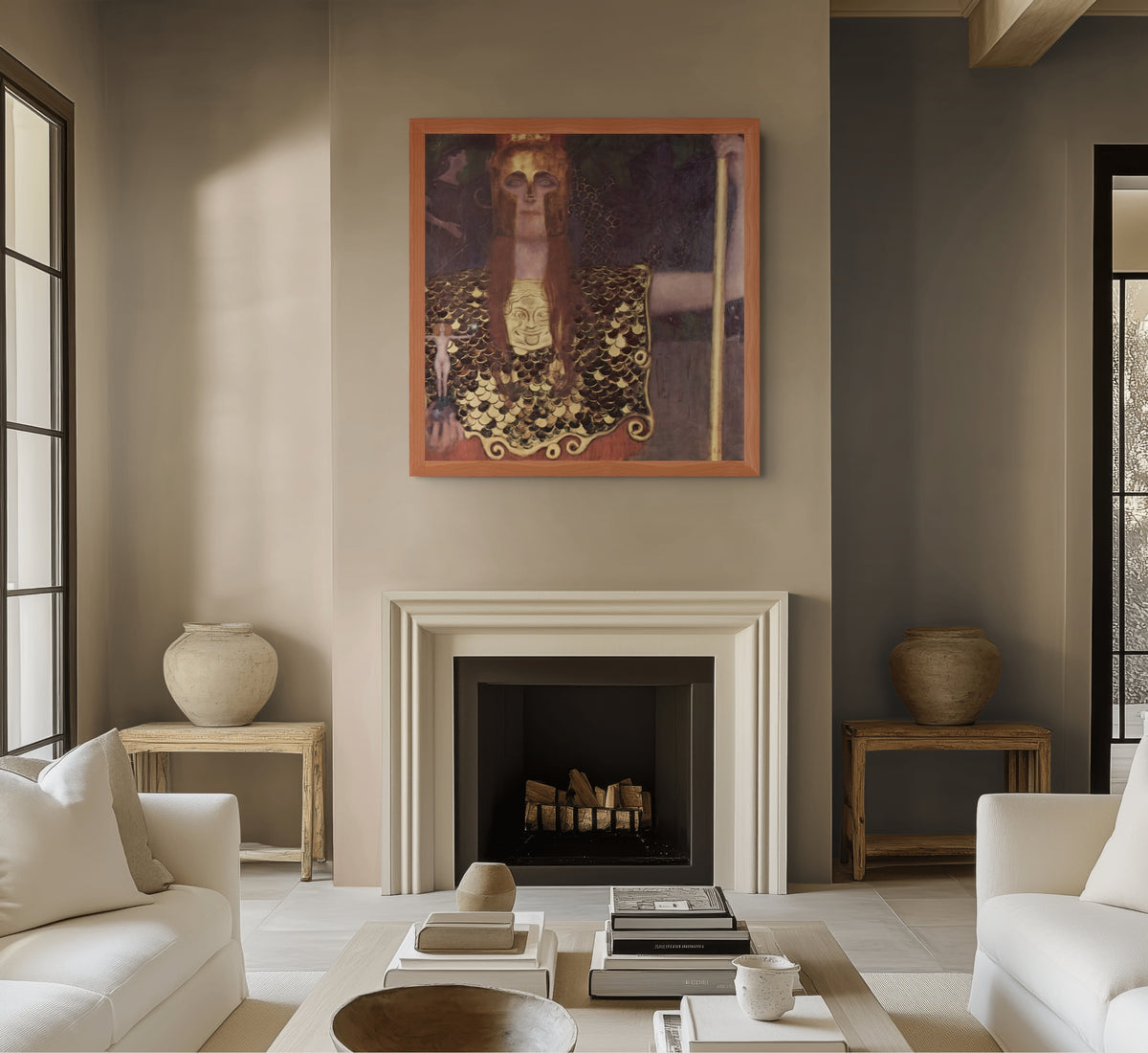 Pallas Athena - Gustav Klimt - Premium Canvas 430g (gallery quality)