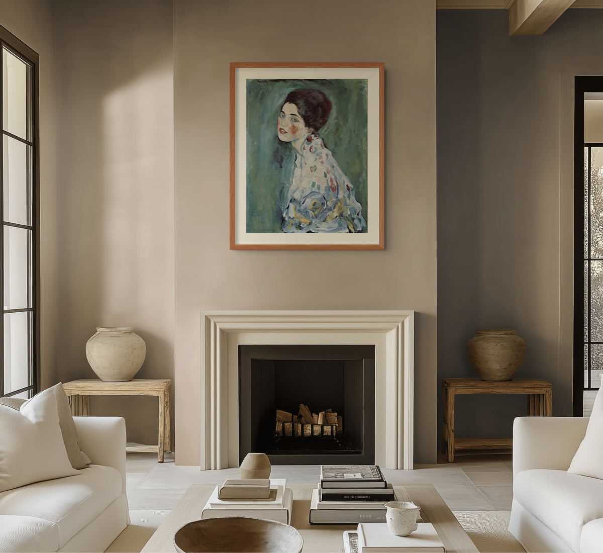 Portrait of a Lady - Gustav Klimt - Premium Canvas 430g (gallery quality)