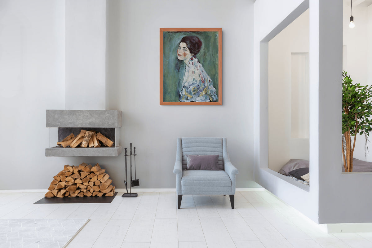 Portrait of a Lady - Gustav Klimt - Premium Canvas 430g (gallery quality)