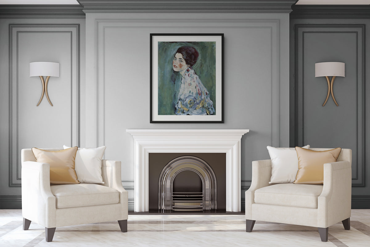 Portrait of a Lady - Gustav Klimt - Premium Canvas 430g (gallery quality)