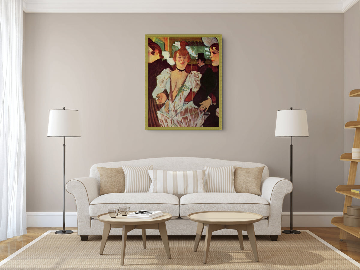 La Goulue entrando al Moulin Rouge - Henri de Toulouse- Lautrec - Lienzo premium 430g (calidad de galeria)