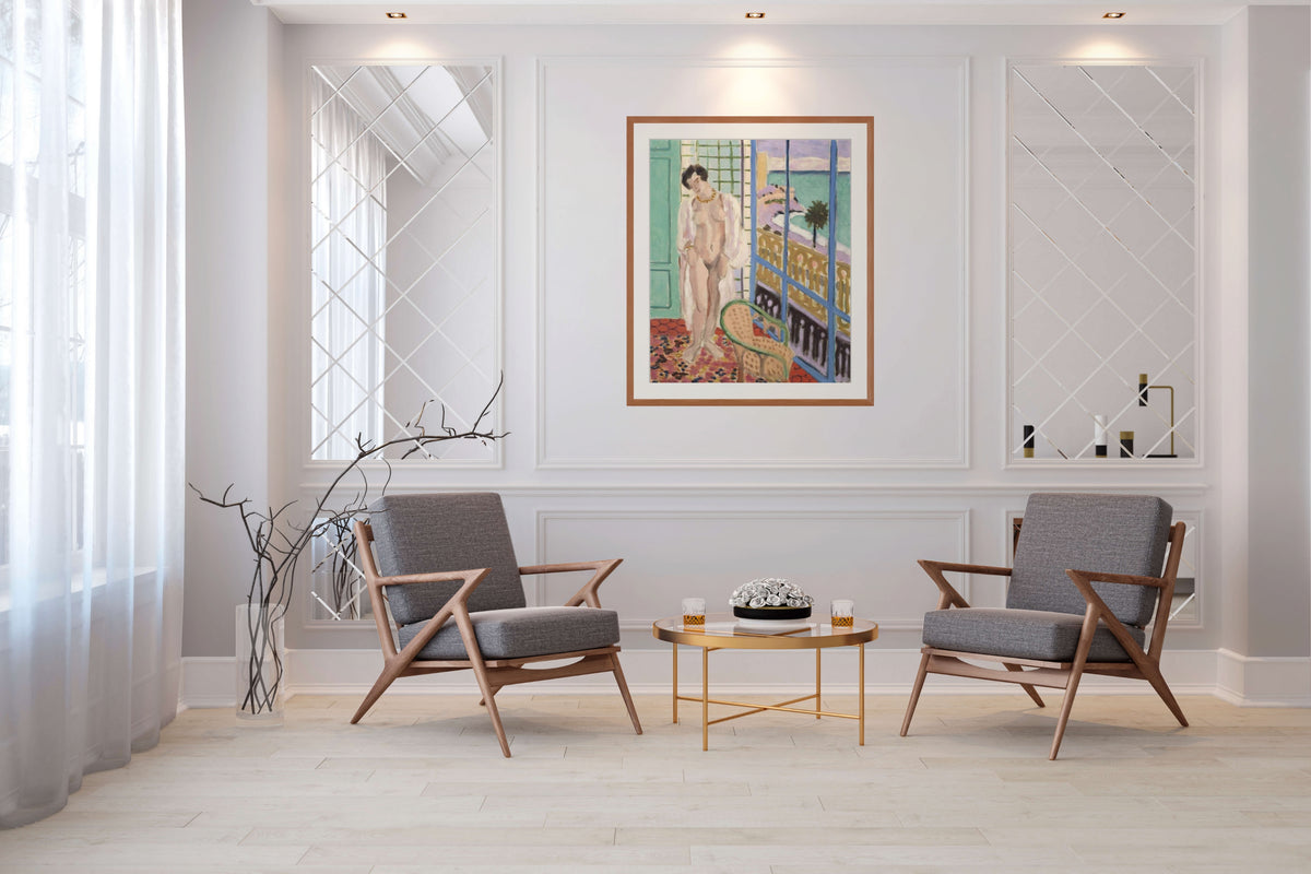 Desnudo en la ventana - Henri Matisse - Lienzo premium 430g (calidad de galeria)