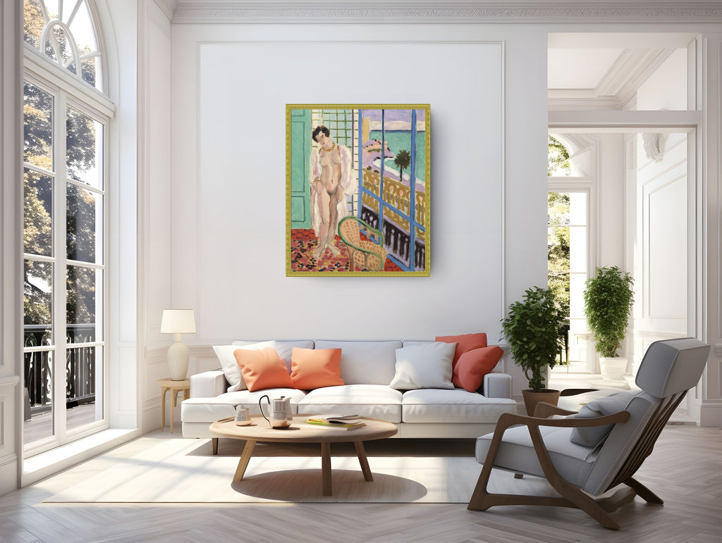 Desnudo en la ventana - Henri Matisse - Lienzo premium 430g (calidad de galeria)