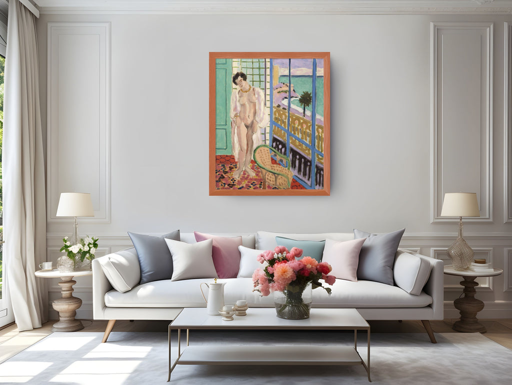 Desnudo en la ventana - Henri Matisse - Lienzo premium 430g (calidad de galeria)