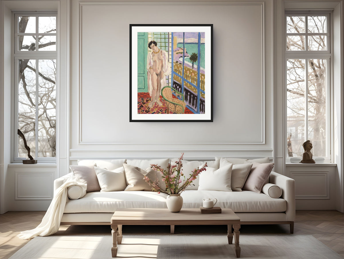 Desnudo en la ventana - Henri Matisse - Lienzo premium 430g (calidad de galeria)