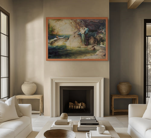 Alcíone  - Herbert James Draper - Lienzo premium 430g (calidad de galeria)