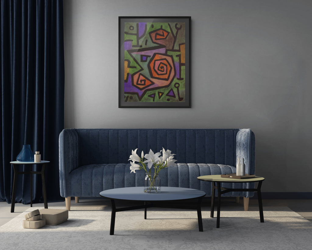 Rosas heroicas - Paul Klee - Lienzo premium 430g (calidad de galeria)