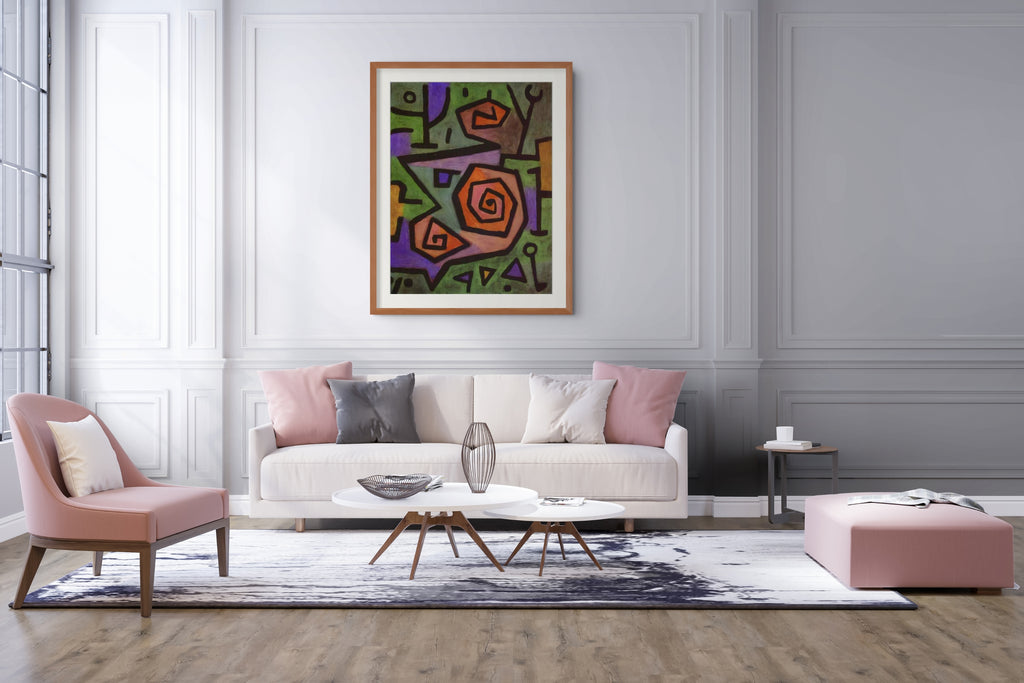 Rosas heroicas - Paul Klee - Lienzo premium 430g (calidad de galeria)