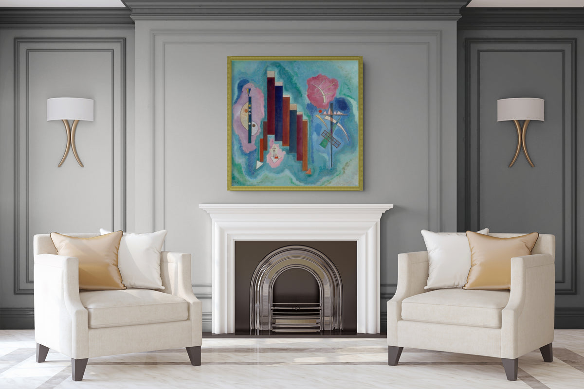 Hacia abajo - Wassily Kandinsky - Lienzo premium 430g (calidad de galeria)