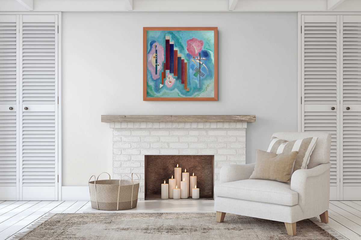 Downwards - Wassily Kandinsky - 430g premium canvas (gallery quality)